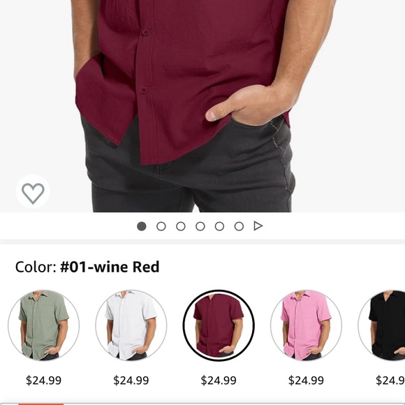 Brand new cotton short sleeve button down - Picture 3 of 3